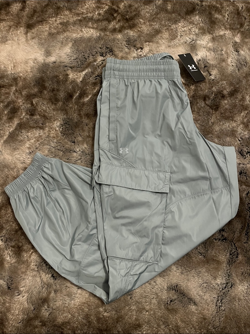 Under Armour Unstoppable Womens M Sheen Cargo Joggers Pants green  NWT $90